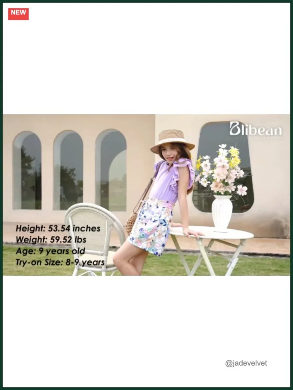 Girls Hawaiian Shorts Set Ruffle Sleeve Summer Outfit 6-15 Years